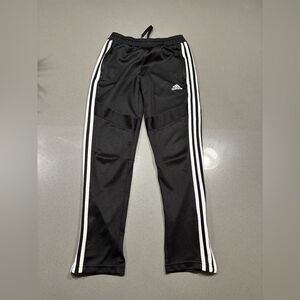 Adidas Black Youth Skinny Tapered Soccer Sweatpants Size M